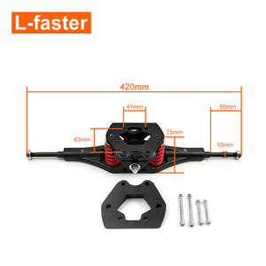Kit Fai-da-Te per <span class=keywords><strong>Skateboard</strong></span> Elettrico 36V 2800W, Longboard <span class=keywords><strong>Rosso</strong></span> con Doppio Motore a Cinghia - Product Image 3