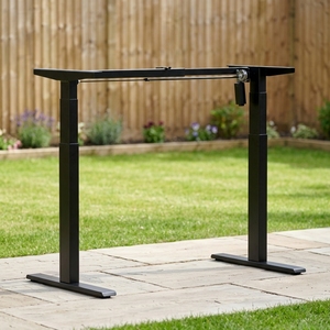 Scrivania Elettrica Regolabile in Altezza con Motore Singolo in Acciaio Solido, Gambe Telescopiche a 2 Stadi, Stabilizzatore Ergonomico <span class=keywords><strong>per</strong></span> Casa e Ufficio - Product Image 1