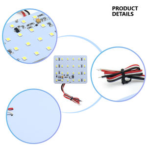 ไฟโดมรถยนต์แบบแผงวงจรพิมพ์ PCB ชนิดแบน 12~24v 2835 SMD 24Leds แบบพิเศษ ดับค่อยๆ ไป ไม่ดับทันที - Product Image 6
