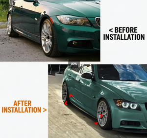 ชุดแต่งสเกิร์ตข้าง ABS สีดำเงา สำหรับ BMW ซีรีส์ 3 E90 ปี 2005-2012 ขายส่ง - Product Image 3