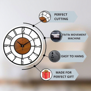 Metal <b>Wall</b> <b>Clock</b> for Living Room Stylish Latest Modern <b>Decorative</b> Silent <b>Wall</b> <b>Clock</b> for Home Office Bedroom - Product Image 2