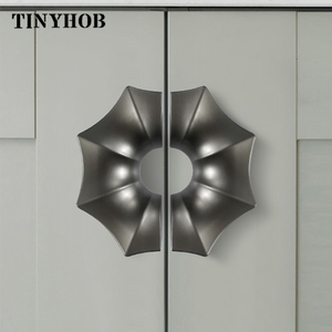 Toptan DIY yaratıcı çinko alaşım kapı knob grİ/altın mobilya donanım kolları ve kolları mutfak yatak odası dolabı Z-3535 - Product Image 2