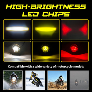 Projecteur LED haute puissance JHS blanc jaune rouge Revil Eye, phares LED pour moto, feux antibrouillard étanches pour camion, VTT, voitures, Jeeps - Product Image 5