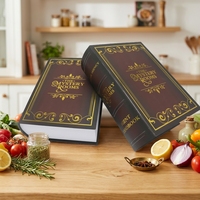 Scatole di Lusso Magnetiche Personalizzate a Forma di Libro Antico per Confezioni Regalo di Capelli