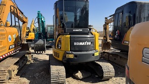 Mini-excavatrice KOMATSU PC55 de 5 tonnes sur chenilles avec godet de terrassement, moteur hydraulique, équipement de construction d'occasion - Product Image 6