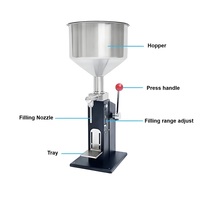Machine de remplissage manuelle de liquides pour bouteilles en plastique et en verre de cosmétiques, chocolat et boissons