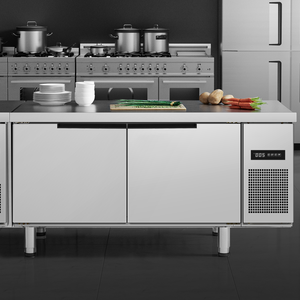 Kích thước tùy chỉnh thương mại tủ lạnh tủ đông bàn làm việc kỹ thuật số kiểm soát nhiệt độ thép không gỉ cho kinh doanh phục vụ - Product Image 1