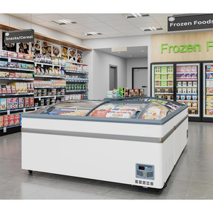 Large Capacity Horizontal Island Freezer Custom Commercial Display Cabinet for Supermarket Refrigeration - Product Image 2