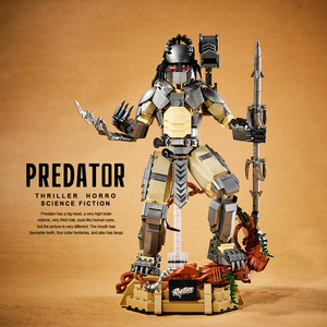 Juego de bloques de construcción Alien Vs <span class=keywords><strong>Predator</strong></span>, modelo de figura de depredador inspirado en la <span class=keywords><strong>película</strong></span>, juguete de montaje DIY para niños y coleccionistas - Product Image 3