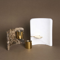 Großhandel Luxus Marmor Stein Kerzenhalter Home Hotel Party Hochzeit Wand Tisch dekoration Marmor Kerzen ständer