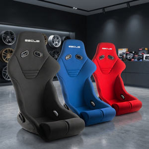 เบาะนั่งรถแข่งแบบเต็มตัว รุ่นพรีเมียม ทนทาน Monza424 ผลิตจากวัสดุ FRP น้ำหนักเบา สไตล์สปอร์ต พร้อมพนักพิงศีรษะ SSCUS - Product Image 1