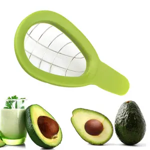 Cuber d'avocat en acier inoxydable et outil de découpe trancheuse de morceaux pour salade de fruits outil de gadget de cuisine