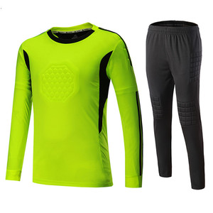 <b>Padded</b> Long Sleeve Goalkeeper Jersey Set Color Block Splicing Breathable Custom Team Training Football Uniform - Product Image 5
