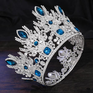 มงกุฎคริสตัลสไตล์บาโรก มงกุฎนางงามจักรวาล ประดับคริสตัล มงกุฎงานประกวด มงกุฎงานพรอม มงกุฎเจ้าสาว เครื่องประดับผม มงกุฎเครื่องประดับ - Product Image 3