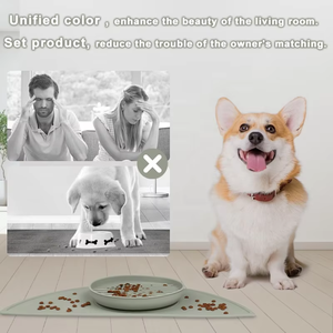 Top Sellers Silicone Slow Feeder <strong>Dog</strong> <strong>Bowl</strong> Suction Cups Waterproof Pet Feeding Mats with High Lips with <strong>Dog</strong> <strong>Bowl</strong> <strong>Set</strong> - Product Image 3
