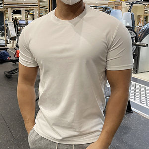 Wholesale Men Compression Running T Shirt Fitness <b>Tight</b> Mens Gym Workout Short Sleeve Slim Fit T-Shirt for Men - Product Image 5
