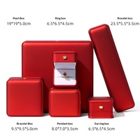Boîte d'emballage rectangulaire haut de gamme pour bijoux, peinte par pulvérisation, pour bagues, colliers, pendentifs, bracelets - Design simple et élégant
