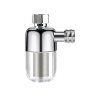 Prefiltro de agua para grifo, lavadora, cabezal de ducha, fácil instalación, color gris plateado, 0,22 kg, funcionamiento manual - Product Image 1