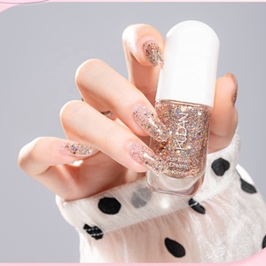 Vernis à ongles écologique à base d'eau KUDAN avec paillettes, <span class=keywords><strong>capsule</strong></span> magique, usine avec 20 ans d'expérience, certifié CPNP HALAL ISO22716, vente en gros OEM - Product Image 2