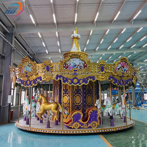 China Fabricación Atracción Juego Paseos Parque de atracciones Eléctrico Merry Go Round Carrusel para la venta - Product Image 2