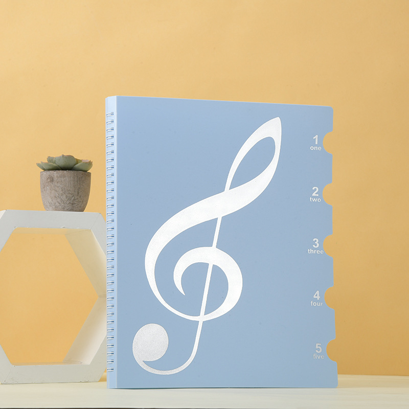 Pagina interna trasparente blu chiaro