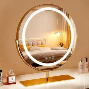 Espejo de Maquillaje con Luz LED de Escritorio, Espejo Giratorio Recargable, Espejo Inteligente con Luz de Relleno para Dormitorio, Famoso en Internet - Product Image 4