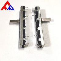 Potentiomètre et réostat rotatif à glissière haute stabilité, course de 60 mm, 10K-100K, 0,25W, pour équipement audio