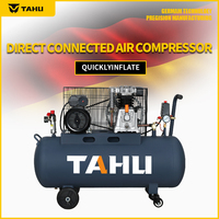Compresseur d'air portable TAHU TH-2065A 150L 1875W 2.5HP 220V à entraînement par courroie avec moteur lubrifié, refroidissement par air, 85dB, 0.25m/min