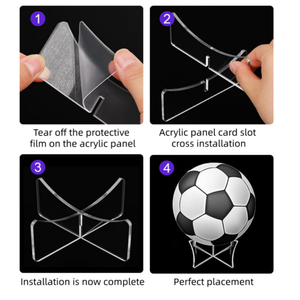 Support en acrylique pour ballons de football, basketball, volleyball, base de présentation pour la Coupe du Monde de football, support de placement pour ballons de football - Product Image 6