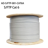 10Gbps UL en la pared bulbo/foco cobre apantallado Cat 6A Cable (SSTP SFTP Cable Ethernet apantallado blindado Cat6 Cable