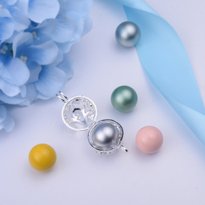 Ciondolo Angel Chime Caller Bola per Maternità, Gioielli all'Ingrosso Placcati Argento, <span class=keywords><strong>Collana</strong></span> con Sfera Armonica Bola - Product Image 4