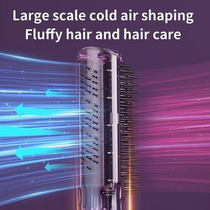 Plancha y Rizador de Pelo Iónico 2 en 1 - Peine con Aire Frío/Caliente, Protección de Iones Negativos, Uso Dual Profesional - Product Image 4