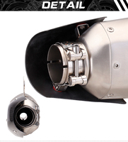 Pour Piaggio Vespa gts250 gts300 2007- 2017 2018 2019 2020 modification de moto tuyau d'échappement complet du système