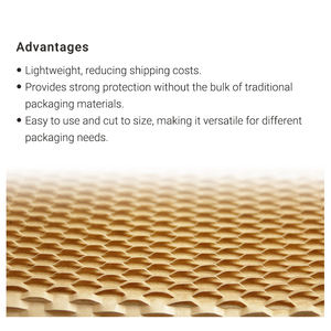 Original Manufacturer Recyclable <b>Eco</b>-<b>Friendly</b> Honeycomb <b>Wrapping</b> <b>Paper</b> Style Roll - Product Image 5