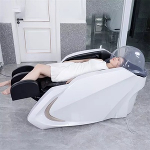 Fauteuil de lavage de luxe électrique Kisen pour salon de coiffure moderne, équipement de spa capillaire avec massage - Product Image 3