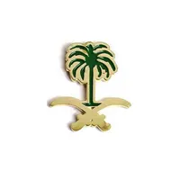 China Souvenir Hersteller Design Logo Magnet Zurück UAE Abzeichen Saudi-Arabien National feiertag 91 Emaille Pins
