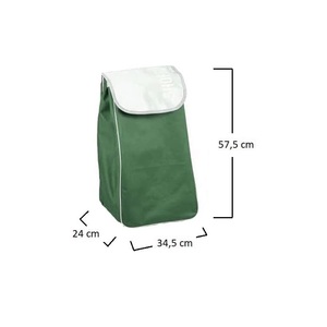 Carrello Pieghevole in Alluminio per la Spesa, Capacità 45L 30kg, Carrello Utilitario Verde - Product Image 3