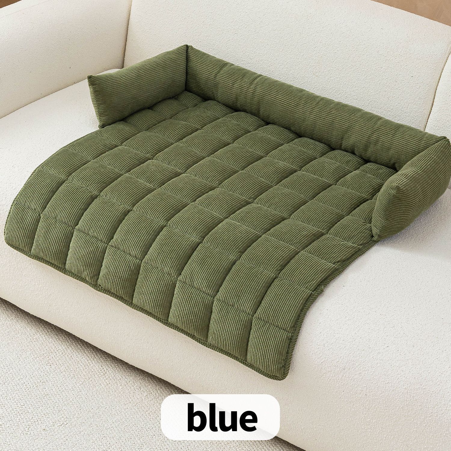 แผ่นรองนอนสัตว์เลี้ยงแบบตาราง - สีเขียว