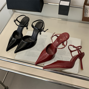 Sandalias de Tacón Alto Puntiagudas de Diseñador Legítimo, de Alta Calidad, Lujosas y Elegantes para Oficina - Product Image 2