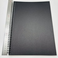 Zeamor haute qualité A5 A4 Logo personnalisé spirale fil-O anneau couverture en papier Kraft pointillé blanc Journal cahier pour les écoliers