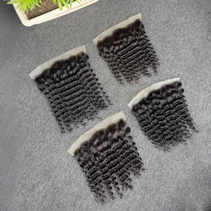 ผมแท้บราซิลสีดำธรรมชาติแบบลอนลึก 13x4 HD Lace Frontal & Closure 100%  ขนาด 2x6 4x4 5x5 หลากหลายขนาดสำหรับผู้หญิง - Product Image 5