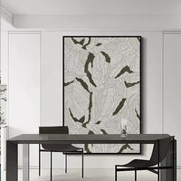 Toile géométrique minimaliste moderne de style crème pour décoration murale de bureau
