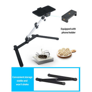 Support de téléphone pliable professionnel à 3 pieds pour smartphone, tré<span class=keywords><strong>pied</strong></span> de table pour photographie, idéal pour les prises de vue en direct et en vidéo - Product Image 4