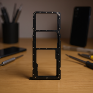 Tiroir SIM noir pour carte mère de téléphone portable Oppo Realme C21 Rmx3201 - Product Image 3