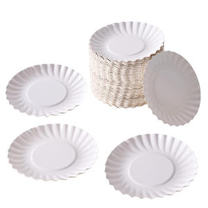 100 pièces par paquet d'assiettes rondes <span class=keywords><strong>or</strong></span> blanc <span class=keywords><strong>noir</strong></span> petites assiettes délicates - Product Image 6