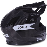 Casco de Motocross y Moto de Nieve Personalizado DOT/ECE 22.06 2026, los Materiales Más Resistentes, Ligero, Agresivo, con Anillo en D de Fibra de Carbono Completa