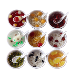 Xixi маленький кукольный домик, имитация синего и белого фарфора, китайская десертная ложка, модель сцены, миниатюрная еда, игра Ob11 - Product Image 1