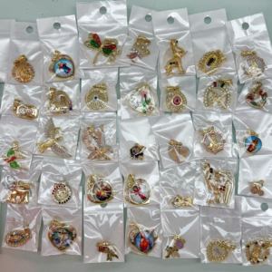 Оптовая продажа латунных ювелирных изделий, пожалуйста, свяжитесь с нами, чтобы отправить запрос, чтобы получить каталоги выбрать и разместить заказ. Сменный логотип упаковки - Product Image 1