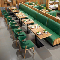 Ensembles de meubles de restaurant modernes, banquettes de café, sièges de restauration rapide, canapés, tables et chaises en métal