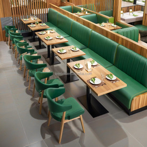 Nhà Hàng Hiện Đại Bộ Đồ Nội Thất Quán Cà Phê Thức Ăn Nhanh Gian Hàng Chỗ Ngồi Sofa Kim Loại Bàn Ăn Và Ghế Bộ - Product Image 2